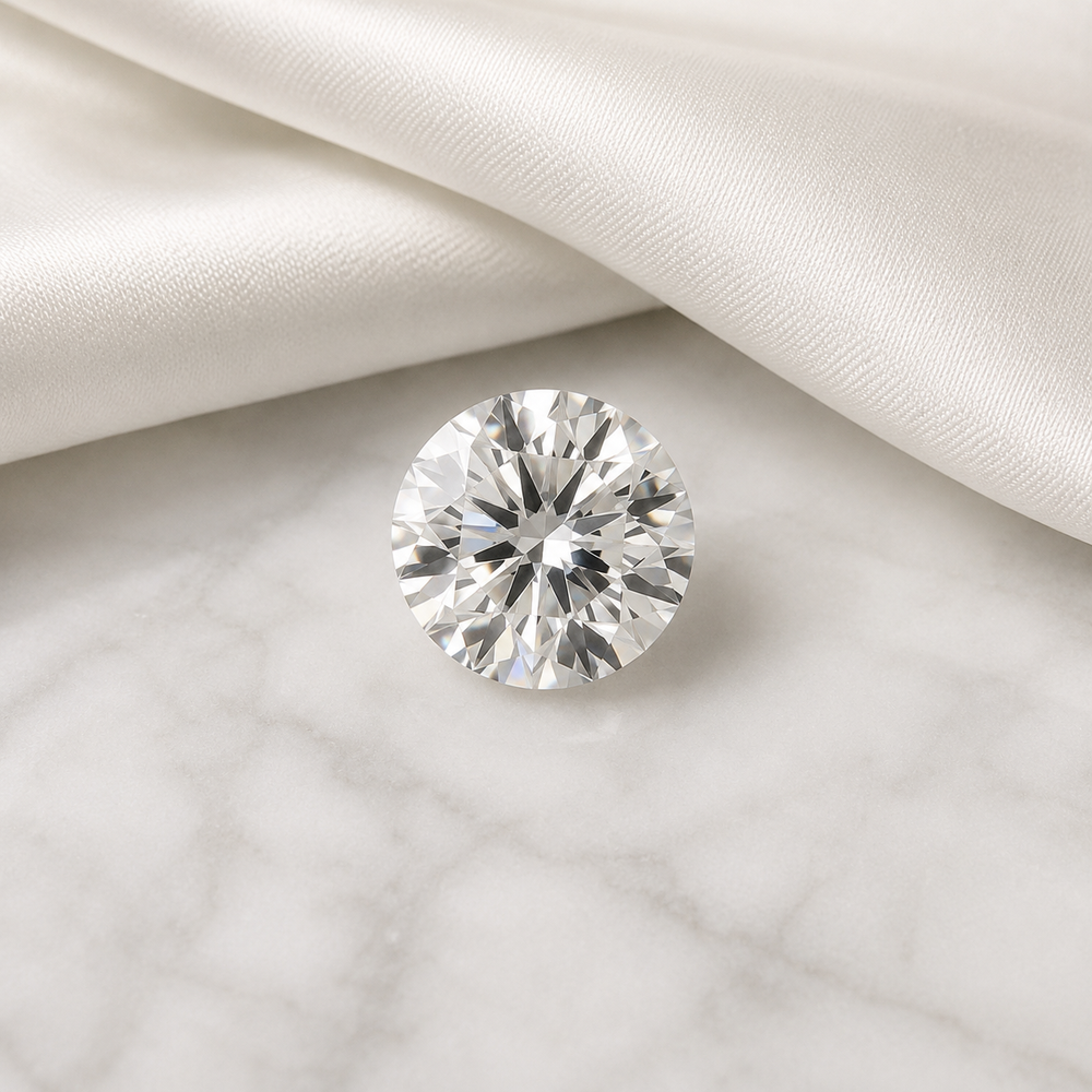 Loose lab-grown diamonds showing brilliant faceting and sparkle
