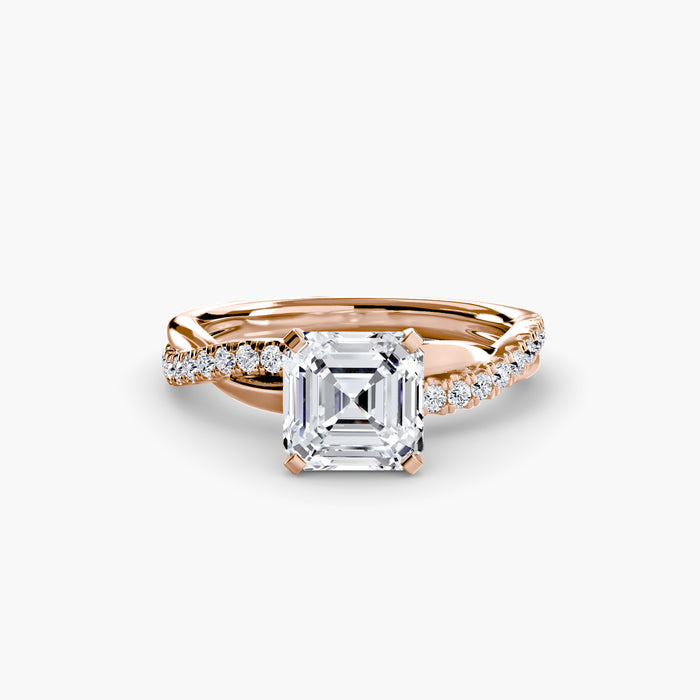 Double band diamond cluster ring as a timeless statement piece