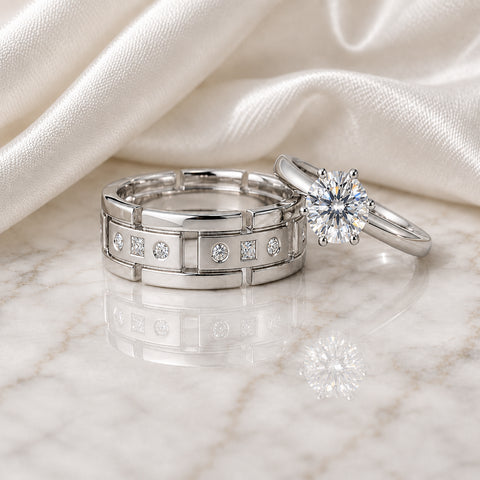 Aquamarine solitaire ring on satin photographed for a client story